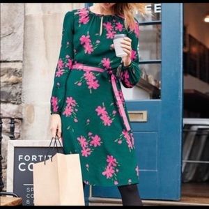 Cute Boden Green and Pink dress